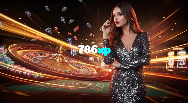786xp casino presented on mobile device in Pakistan with slots and live games